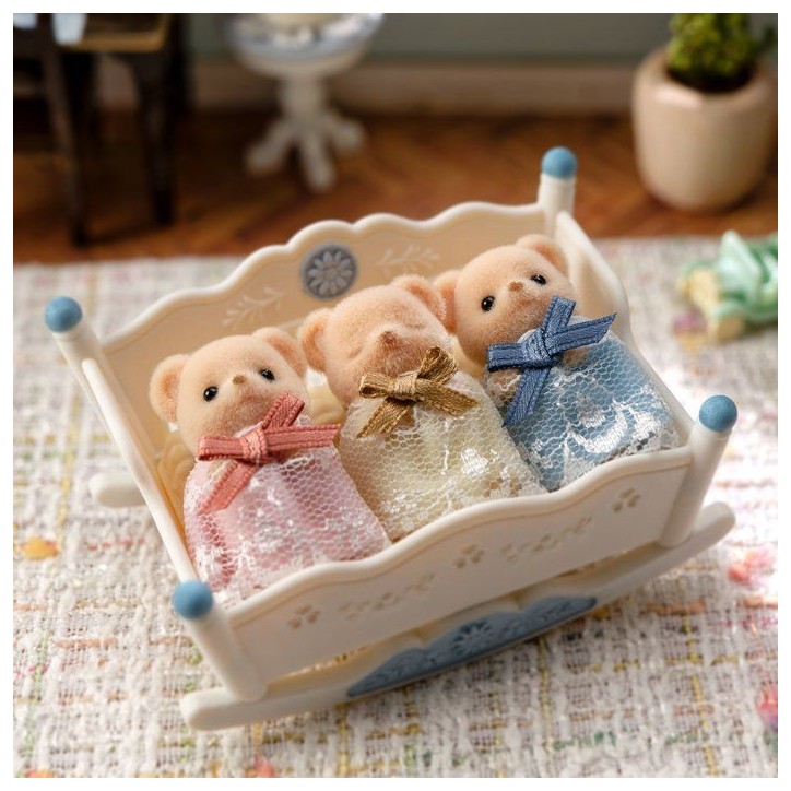 Les triplés Ours Biscuit - SYLVANIAN FAMILIES - 5866 - Mini univers Les triplés Ours Biscuit - SYLVANIAN FAMILIES - 5866 - Mini univers