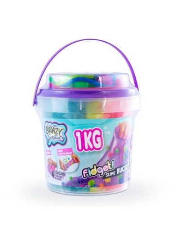 Fidget Slime - Baril de 1kg - Canal Toys - Texture extensible et non collante - Inclus 14 fidget toys