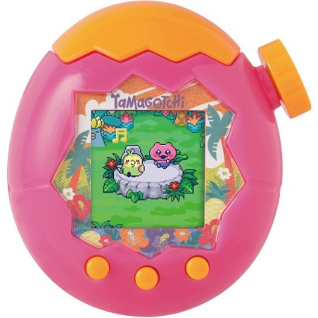 Tamagotchi- BANDAI - Paradise Orange Tropics - molette zoom - interact