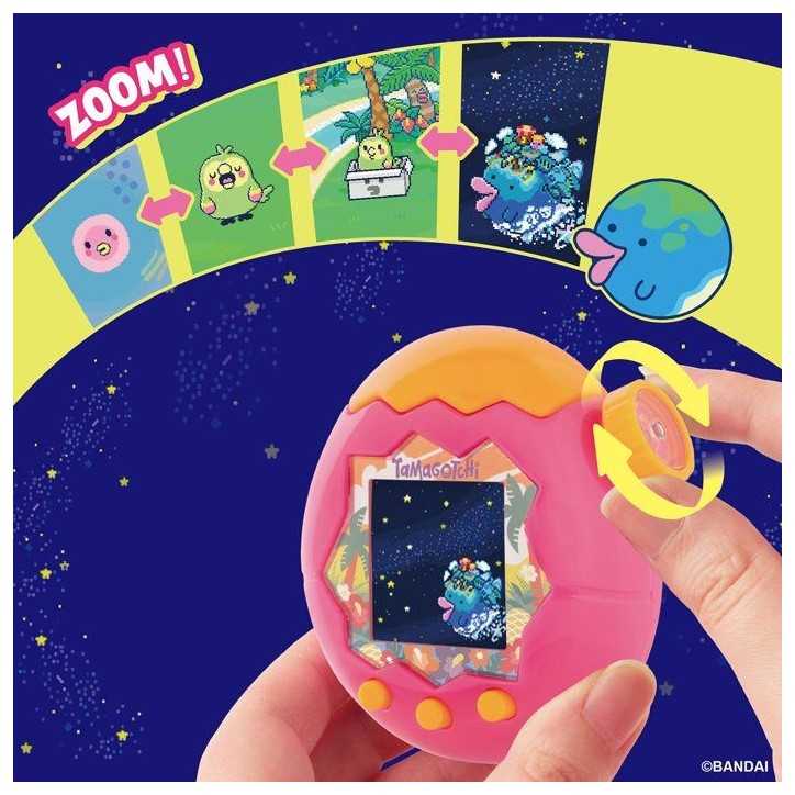 Tamagotchi- BANDAI - Paradise Orange Tropics - molette zoom - interactif - version française Tamagotchi- BANDAI - Paradise Orange Tropics - molette zoom - interactif - version française