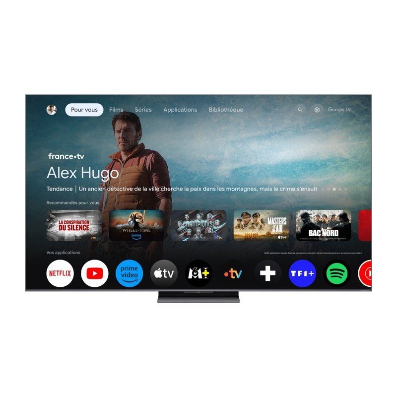 TCL 75C81K - TV 75 (191 cm) QD-MiniLED - 4K UHD 3840x2160 - 144 Hz - D