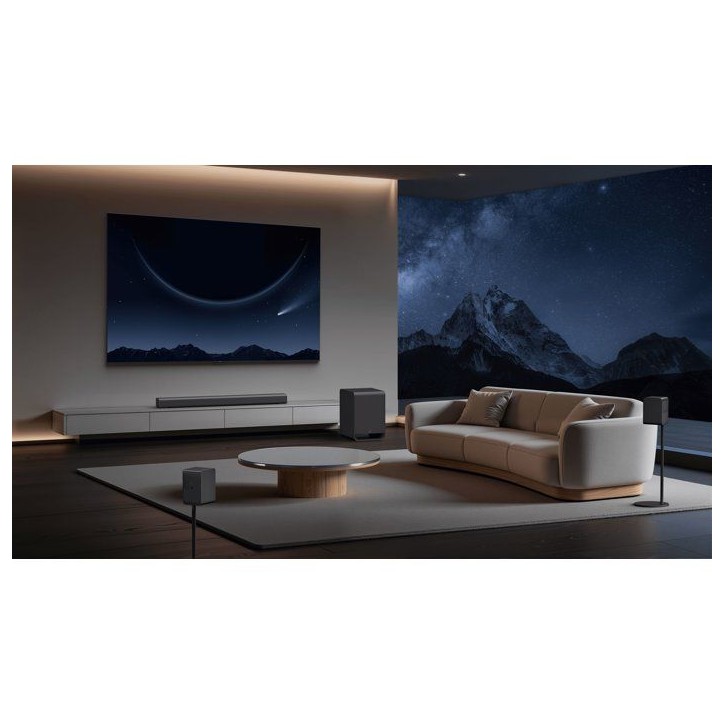 Barre de son - TCL - S65K - Dolby Atmos 5.1 - Caisson de basses sans fil - Enceintes arrieres surround Barre de son - TCL - S65K - Dolby Atmos 5.1 - Caisson de basses sans fil - Enceintes arrieres surround