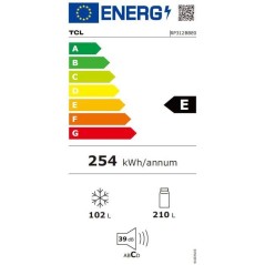 Réfrigérateur combiné - TCL - RP312BBE0 - 312 L - Classe E - 59,5 x