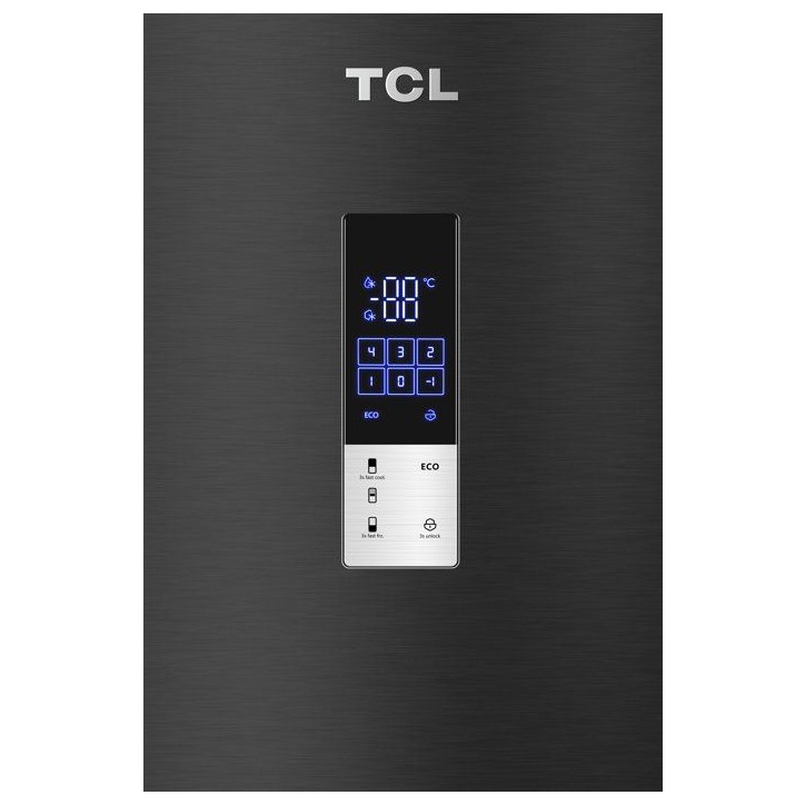Réfrigérateur combiné - TCL - RP312BBE0 - 312 L - Classe E - 59,5 x 60 x 185 cm - Noir Réfrigérateur combiné - TCL - RP312BBE0 - 312 L - Classe E - 59,5 x 60 x 185 cm - Noir