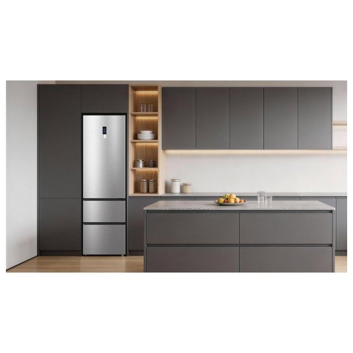 Réfrigérateur combiné congélateur - TCL - RP403BLE0 - 2 portes - 403 L - 185 x 60 cm - Inox