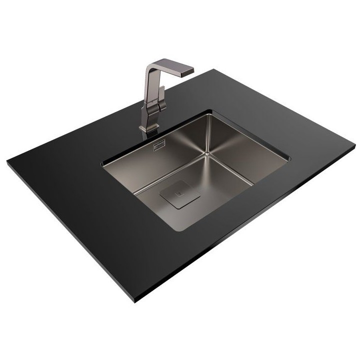 Évier - Inox PVD - Titane - 3 poses - TEKA - FlexLinea Évier - Inox PVD - Titane - 3 poses - TEKA - FlexLinea