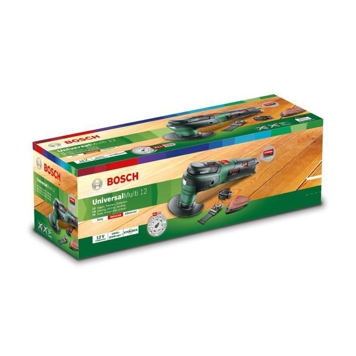 Outil multifonction sans fil Bosch - UniversalMulti 12 (Livré sans batterie ni chargeur) Outil multifonction sans fil Bosch - UniversalMulti 12 (Livré sans batterie ni chargeur)