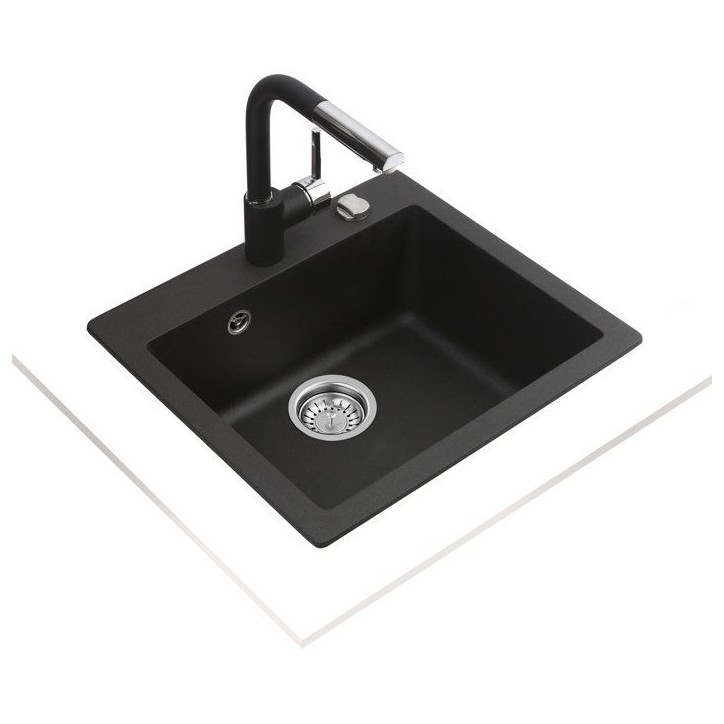 Évier - TequartZ - Noir - Encastrable - TEKA - Clivo Évier - TequartZ - Noir - Encastrable - TEKA - Clivo