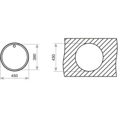 Évier - Acier inoxydable - Inox poli - Encastrable - TEKA - Redondo