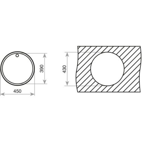Évier - Acier inoxydable - Inox poli - Encastrable - TEKA - Redondo
