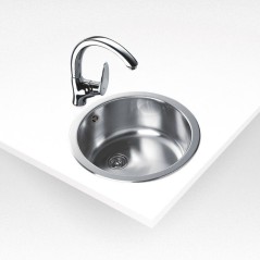 Évier - Acier inoxydable - Inox poli - Encastrable - TEKA - Redondo