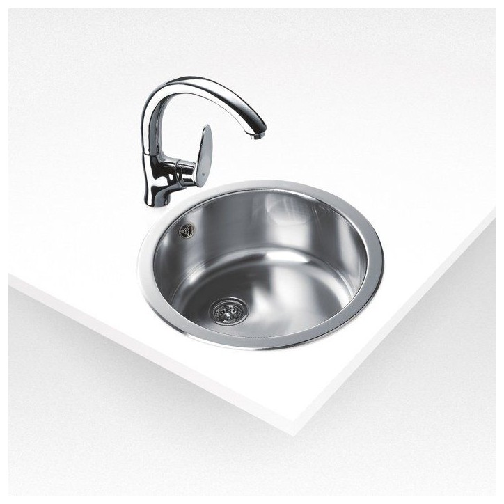 Évier - Acier inoxydable - Inox poli - Encastrable - TEKA - Redondo Évier - Acier inoxydable - Inox poli - Encastrable - TEKA - Redondo