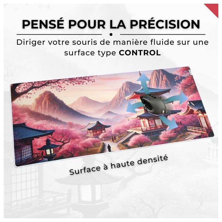 The G-Lab - Pad Temple - Tapis de Souris XXL - 900x400 - Base Antidérapante – Temple Japonais The G-Lab - Pad Temple - Tapis de Souris XXL - 900x400 - Base Antidérapante – Temple Japonais