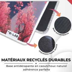 The G-Lab - Pad Temple - Tapis de Souris XXL - 900x400 - Base Antidér