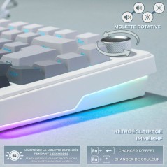 Clavier gamer mécanique - Switch linéaire - THE G-LAB - KEYZ ELITE 3