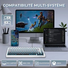 Clavier gamer mécanique - Switch linéaire - THE G-LAB - KEYZ ELITE 3