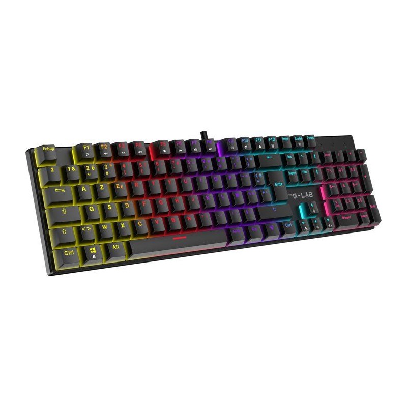 Clavier gamer mécanique - Switch rouge - THE G-LAB - KEYZ RADIUM - 10