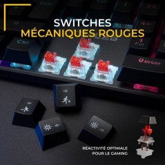 Clavier gamer mécanique - Switch rouge - THE G-LAB - KEYZ RADIUM - 10