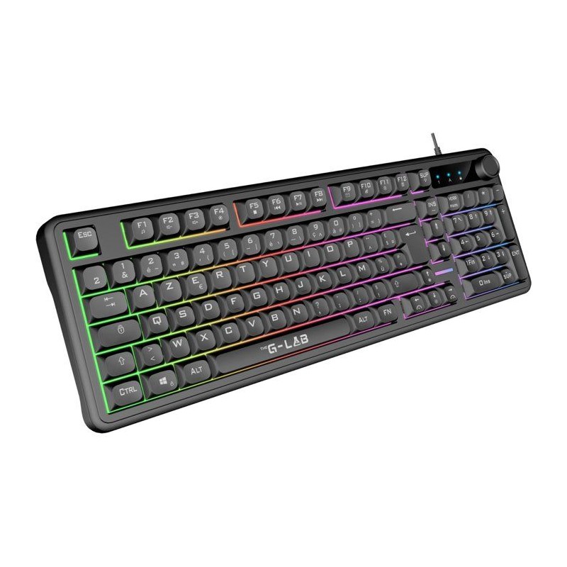 Clavier gamer membrane - Touches silencieuses - THE G-LAB - KEYZ CAESI