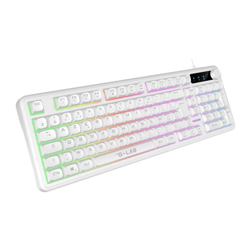 Clavier gamer membrane - Touches silencieuses - THE G-LAB - KEYZ CAESI