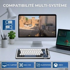 Clavier mécanique gamer - PBT double injection - THE G-LAB - KEYZ Eli