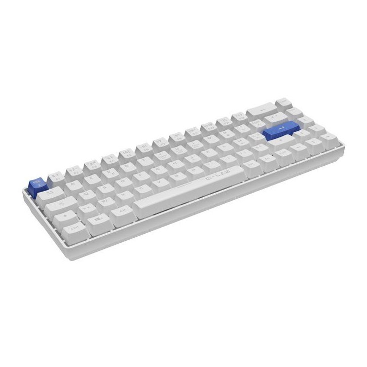 Clavier Gamer - The G-Lab - KEYZ HYDROGEN - 60% Format Compact - Touches bleus - Filaire -BLANC Clavier Gamer - The G-Lab - KEYZ HYDROGEN - 60% Format Compact - Touches bleus - Filaire -BLANC