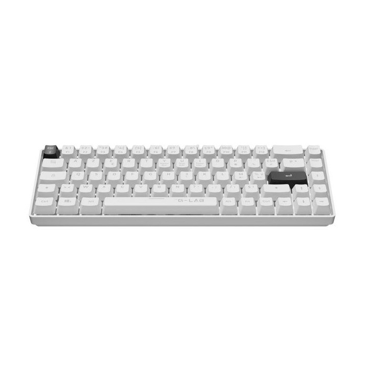 Clavier Gamer - The G-Lab - KEYZ HYDROGEN - 60% Format Compact - Touches noir - Filaire -BLANC Clavier Gamer - The G-Lab - KEYZ HYDROGEN - 60% Format Compact - Touches noir - Filaire -BLANC