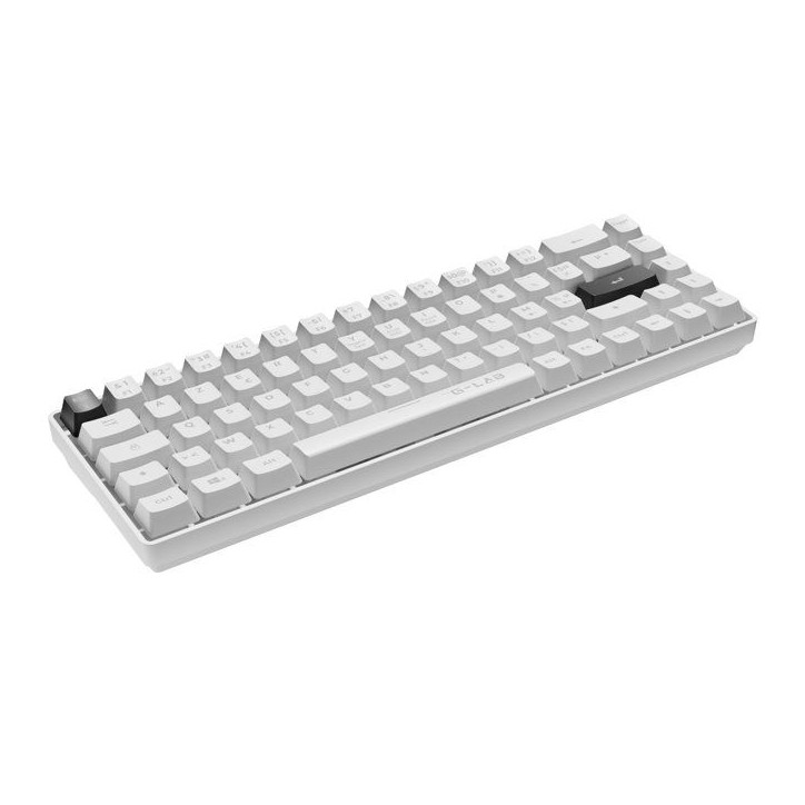 Clavier Gamer - The G-Lab - KEYZ HYDROGEN - 60% Format Compact - Touches noir - Filaire -BLANC Clavier Gamer - The G-Lab - KEYZ HYDROGEN - 60% Format Compact - Touches noir - Filaire -BLANC