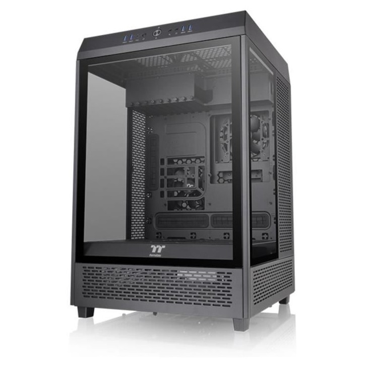 Boitier PC - THERMALTAKE - The TOWER 500 (Noir) - Boitier sans alimentation - Moyen tour - Format E-ATX Boitier PC - THERMALTAKE - The TOWER 500 (Noir) - Boitier sans alimentation - Moyen tour - Format E-ATX