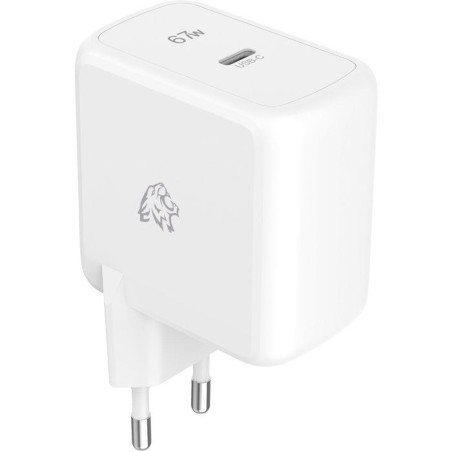 Chargeur secteur - TIGER POWER - LITE PACK - GaN 67W - Câble USB-C 2 m - Blanc
