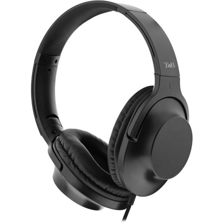 Casque TV Filaire - T'nB - Modele Noir - Jack 3,5mm - Sensibilité 124