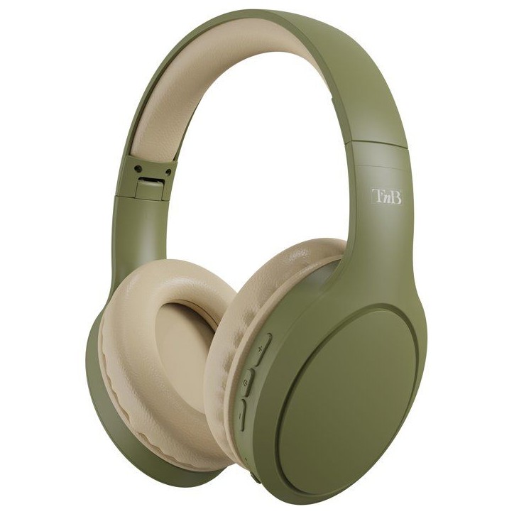 Casque Bluetooth - T'nB - TONALITY circum-aural - Olive & Sable Casque Bluetooth - T'nB - TONALITY circum-aural - Olive & Sable