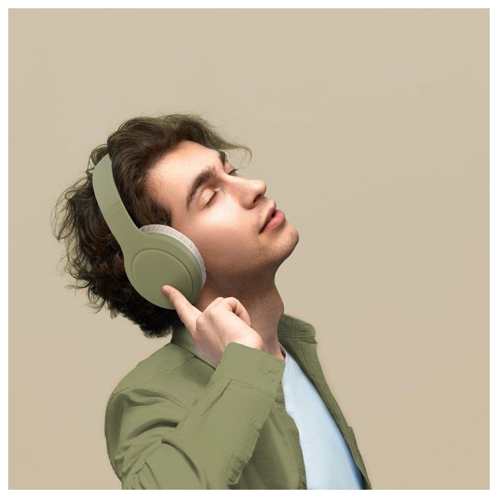 Casque Bluetooth - T'nB - TONALITY circum-aural - Olive & Sable Casque Bluetooth - T'nB - TONALITY circum-aural - Olive & Sable