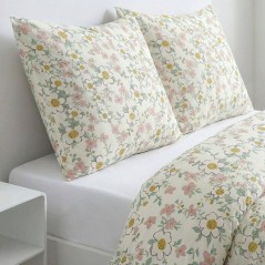 Parure de Lit - 240 x 220 cm - Coton Imprimé Floral - Type Liberty - TODAY SUNSHINE