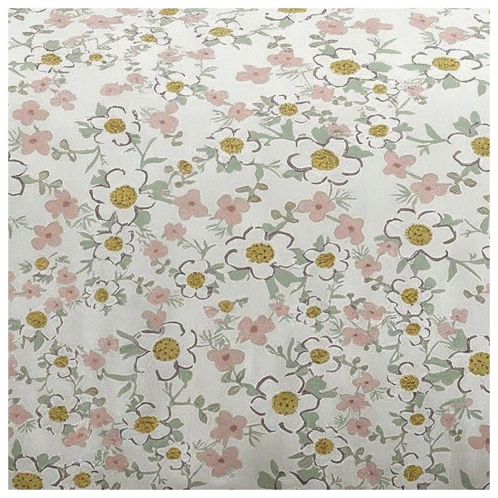 Parure de Lit - 260 x 240 cm - Coton Imprimé Floral - Type Liberty - TODAY SUNSHINE Parure de Lit - 260 x 240 cm - Coton Imprimé Floral - Type Liberty - TODAY SUNSHINE