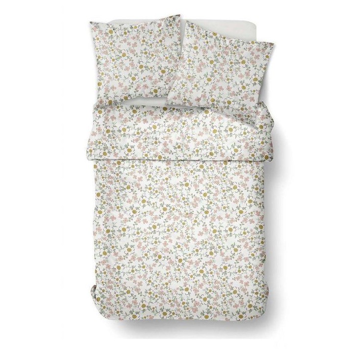 Parure de Lit - 260 x 240 cm - Coton Imprimé Floral - Type Liberty - TODAY SUNSHINE Parure de Lit - 260 x 240 cm - Coton Imprimé Floral - Type Liberty - TODAY SUNSHINE