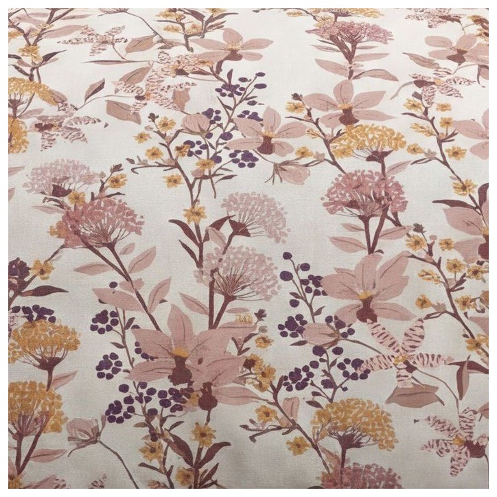 Parure de Lit - 260 x 240 cm - Coton Imprimé Motif Floral Rose - TODAY SUNSHINE Parure de Lit - 260 x 240 cm - Coton Imprimé Motif Floral Rose - TODAY SUNSHINE