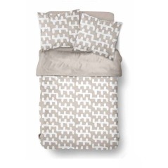 Parure de Lit - 240 x 220 cm - Coton Imprimé Graphique - TODAY SUNSHI