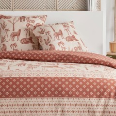Parure de Lit - 240 x 220 cm - Coton Imprimé Foral Jungle - TODAY SUNSHINE