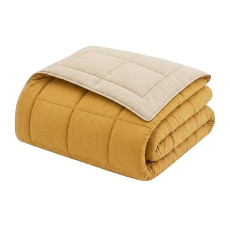 HUDSON - Couette Légere Microfibre - 200 gr/m2 - Miel & Galet - 220 x