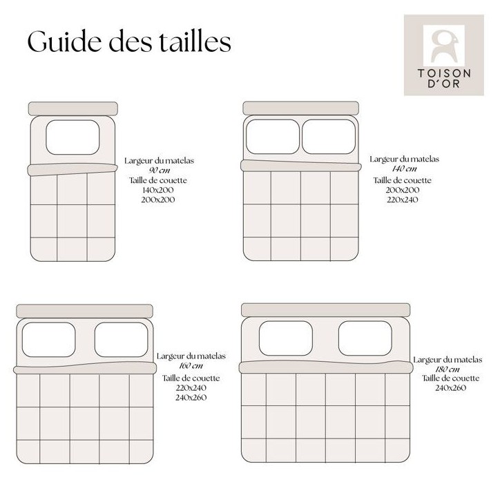 HUDSON - Couette Légere Microfibre - 200 gr/m2 - Ocre & Galet - 220 x 240 HUDSON - Couette Légere Microfibre - 200 gr/m2 - Ocre & Galet - 220 x 240