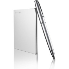 Disque dur externe - TOSHIBA - CANVIO Slim - 1 To - Finition aluminium