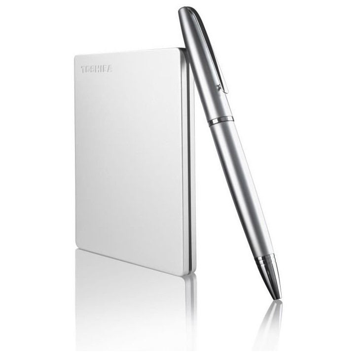 Disque dur externe - TOSHIBA - CANVIO Slim - 1 To - Finition aluminium - USB 3.2 Gen 1 Disque dur externe - TOSHIBA - CANVIO Slim - 1 To - Finition aluminium - USB 3.2 Gen 1