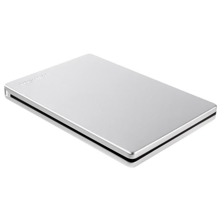 Disque dur externe - TOSHIBA - CANVIO Slim - 1 To - Finition aluminium - USB 3.2 Gen 1 Disque dur externe - TOSHIBA - CANVIO Slim - 1 To - Finition aluminium - USB 3.2 Gen 1
