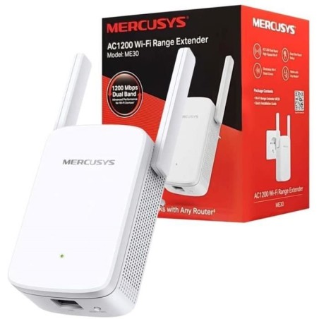 Répéteur WiFi Puissant AC1200 Mbps - Mercusys ME30 - 1 Port Ethernet