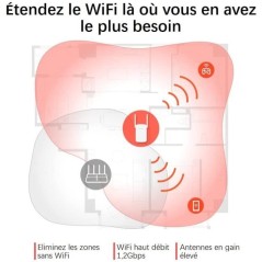 Répéteur WiFi Puissant AC1200 Mbps - Mercusys ME30 - 1 Port Ethernet