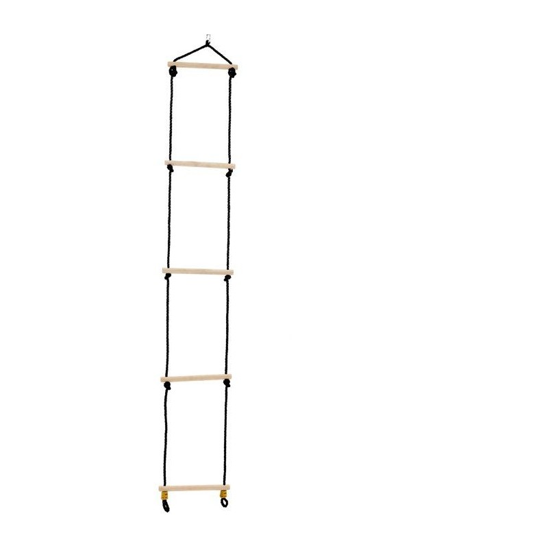Échelle en bois - TP TOYS - Corde Noire - H 190-250 cm
