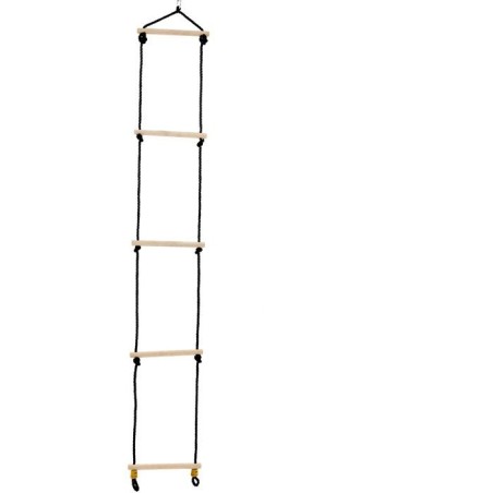 Échelle en bois - TP TOYS - Corde Noire - H 190-250 cm