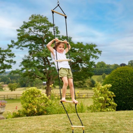 Échelle en bois - TP TOYS - Corde Noire - H 190-250 cm