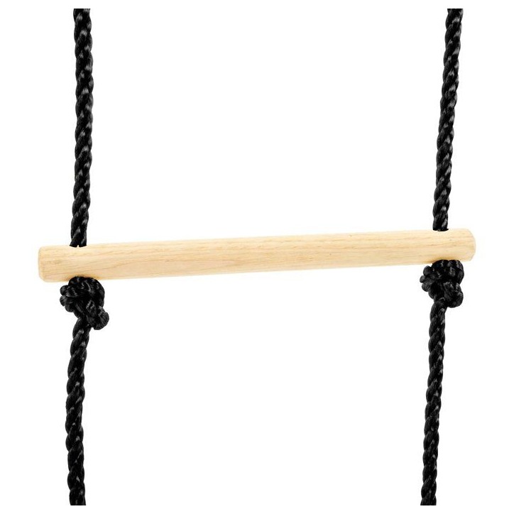 Échelle en bois - TP TOYS - Corde Noire - H 190-250 cm Échelle en bois - TP TOYS - Corde Noire - H 190-250 cm